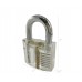 FixtureDisplays® Practice Lock Set, Transparent Training Cutaway Acrylic Pin Tumbler Keyed Padlock for picking, 12+3 Training Set for Locksmith Beginner 16945